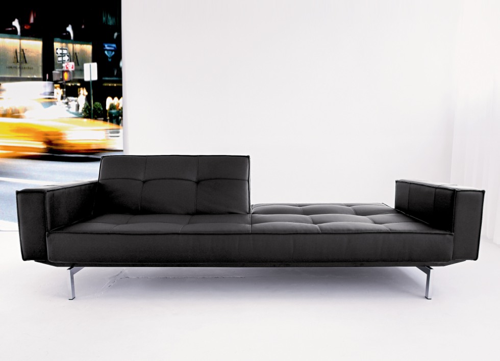 Oz Futon Sofa In Black